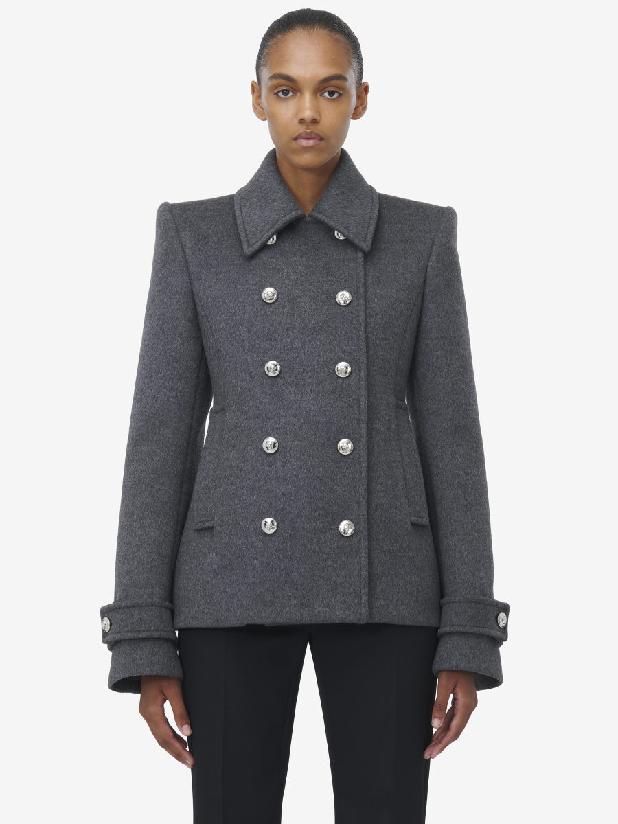 ALEXANDER MCQUEEN - Tailored Peacoat - Item 810301QKAA41015